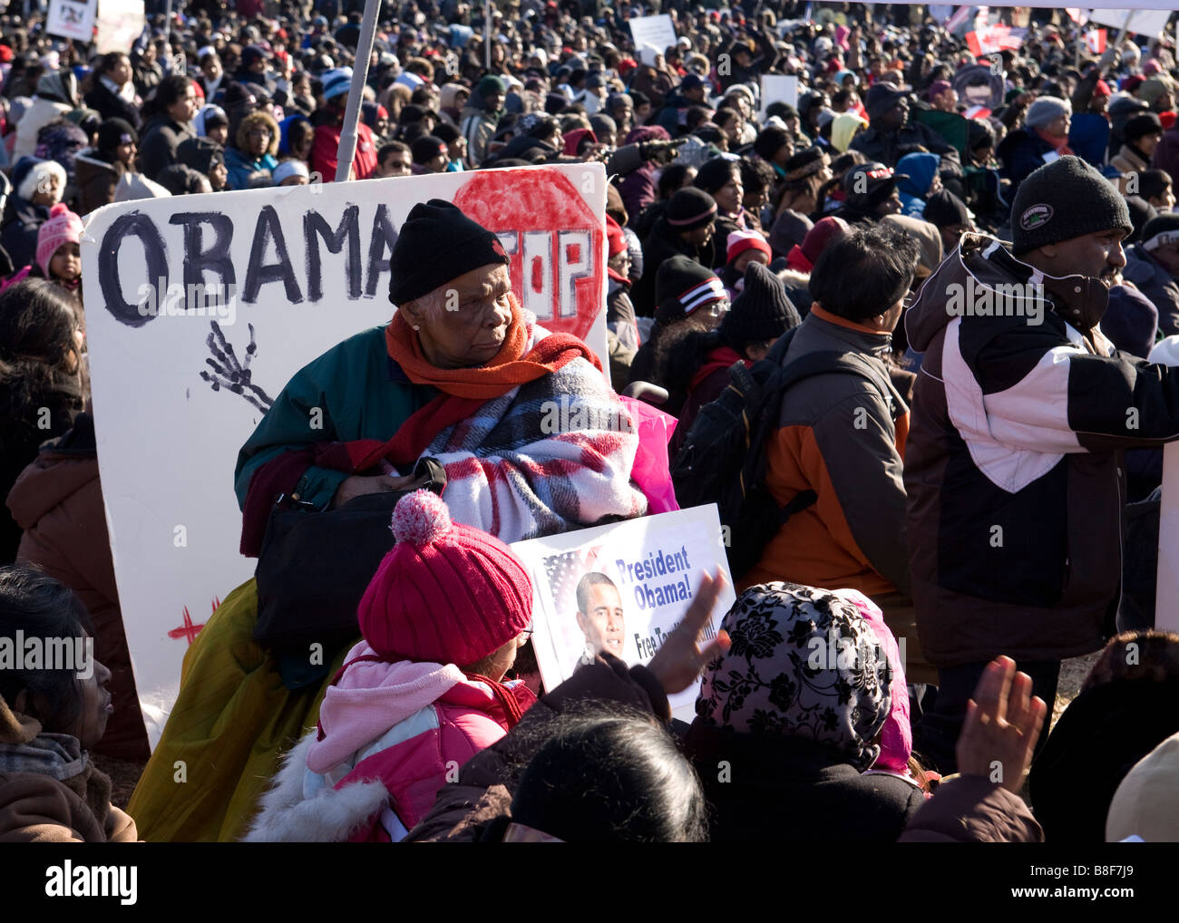 Protestkundgebung des tamilischen Volkes - Washington, DC USA Stockfoto