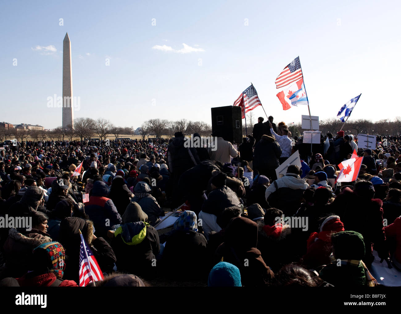 Protestkundgebung des tamilischen Volkes - Washington, DC USA Stockfoto