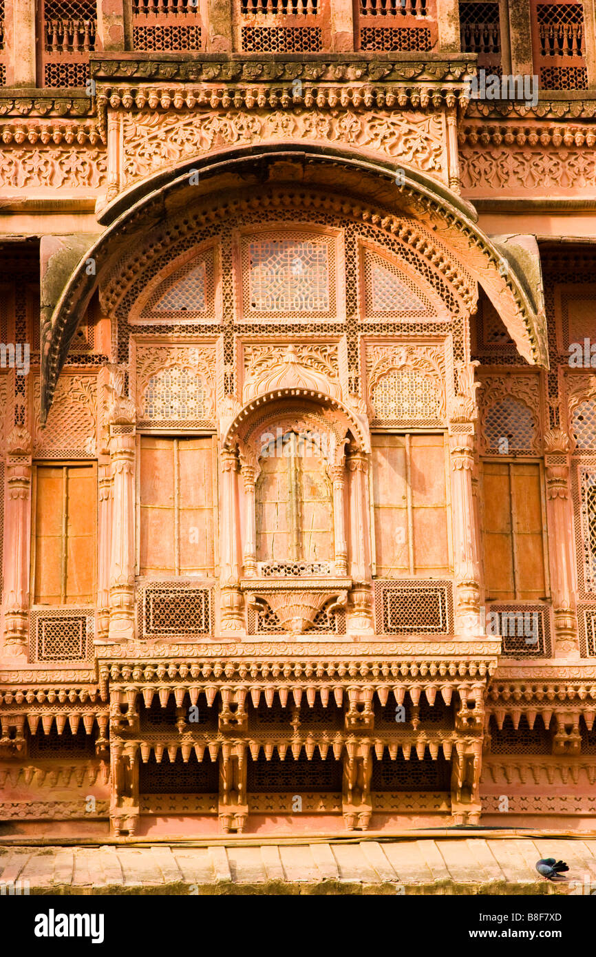 Fresken von Jodhpur Rajasthan Indien Stockfoto
