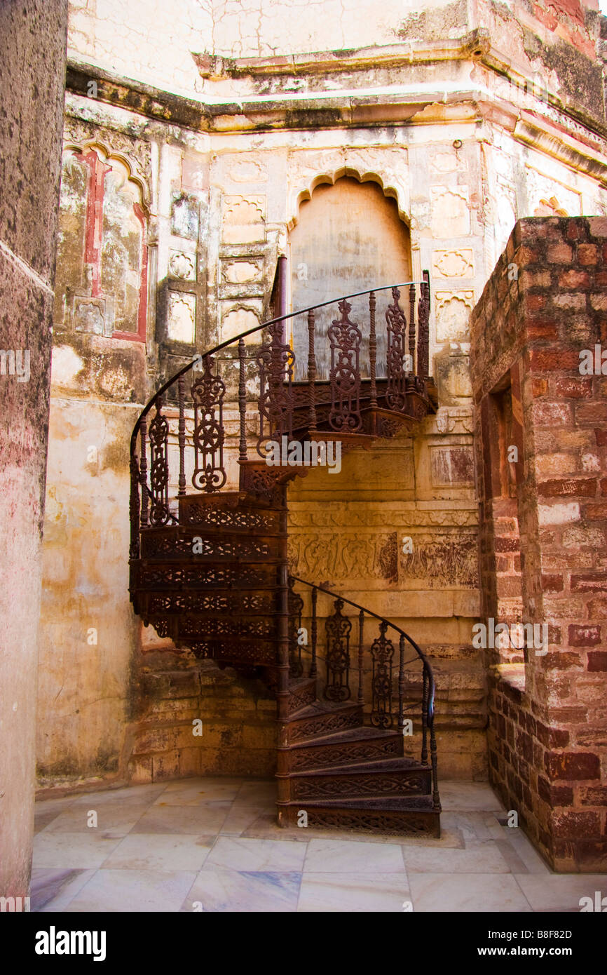 Treppen Jodhpur Rajasthan Indien Stockfoto