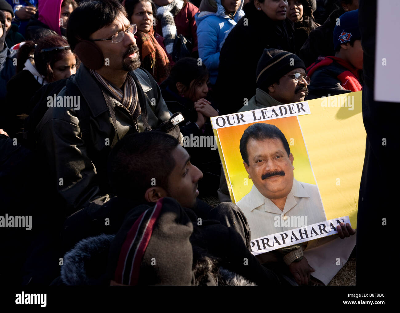 Protestkundgebung des tamilischen Volkes - Washington, DC USA Stockfoto