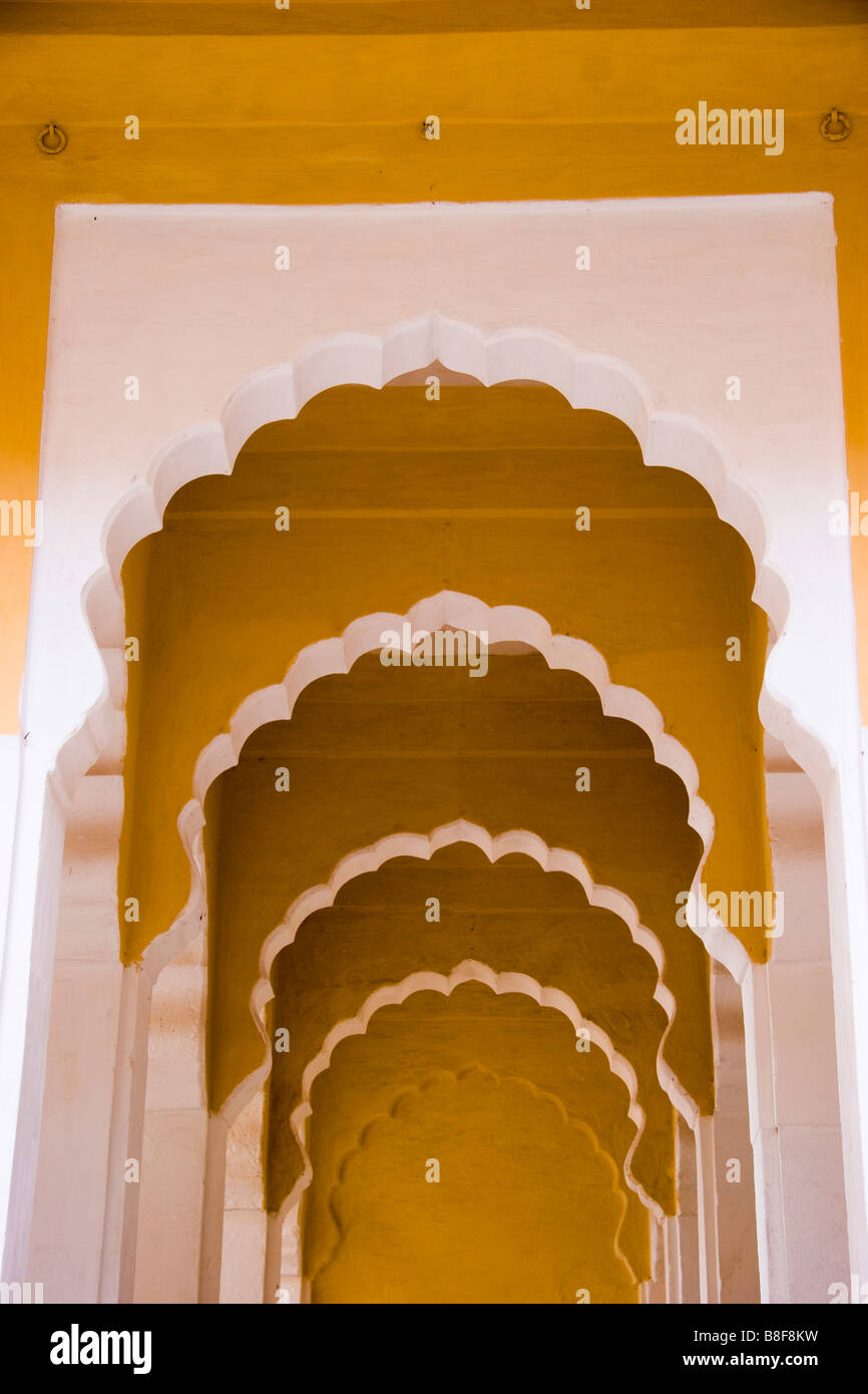 Korridor Jodhpur Rajasthan Indien Stockfoto