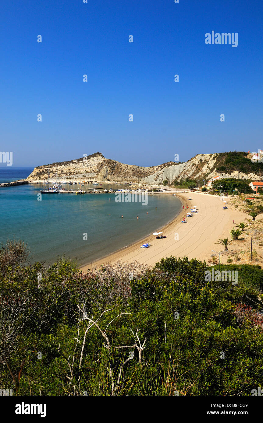 kreisrunde Bucht Stockfoto