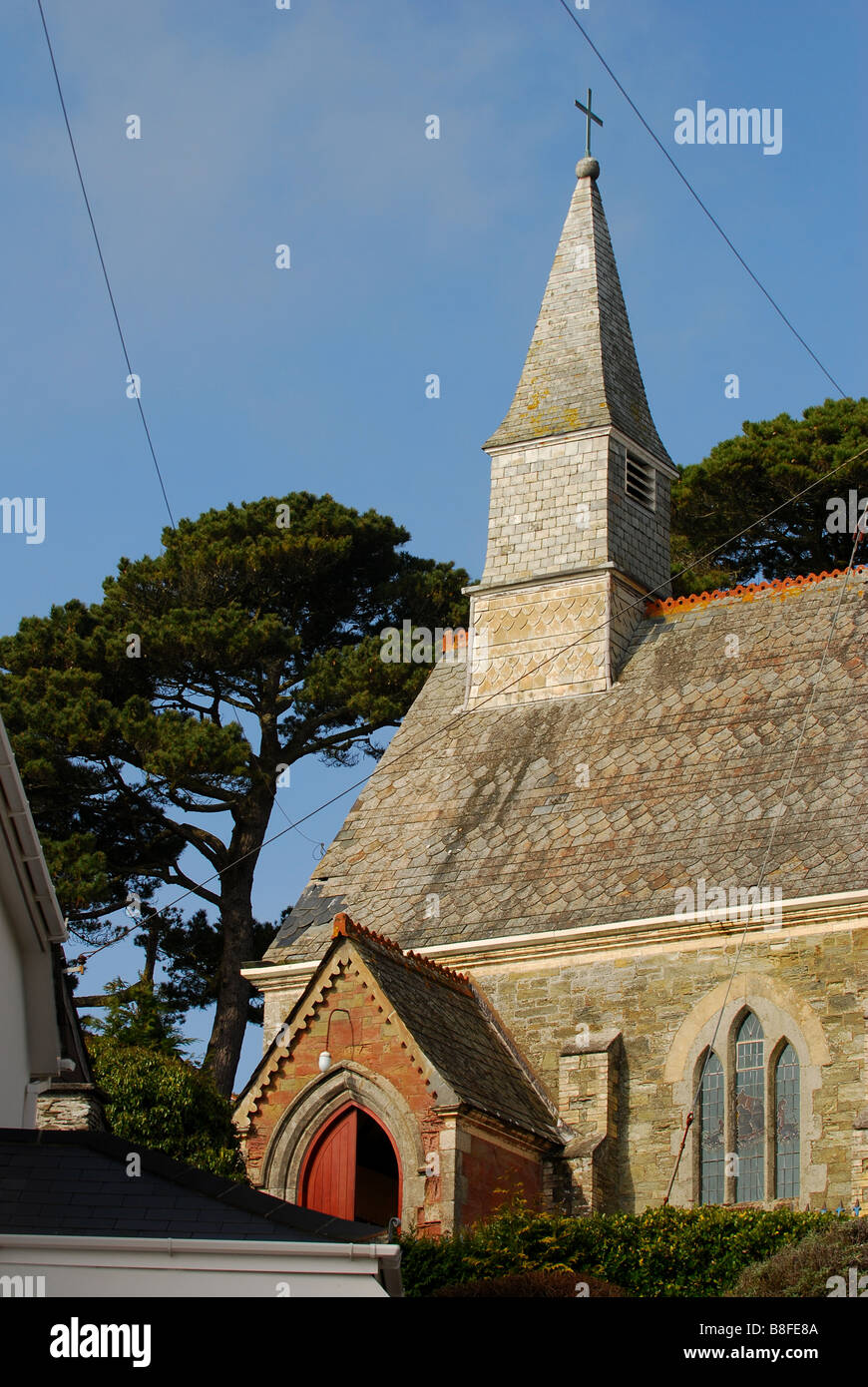 Pfarrei St. Just in Roseland und St Mawes Kirche (St. Mawes) Stockfoto