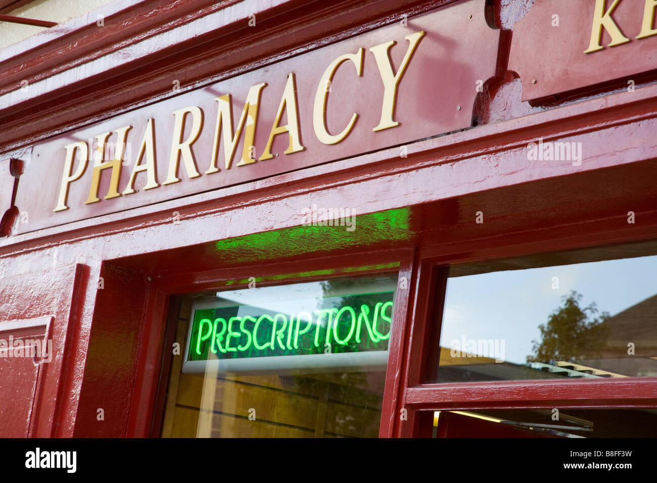 Apotheke Zeichen Cashel County Tipperary Irland Stockfoto