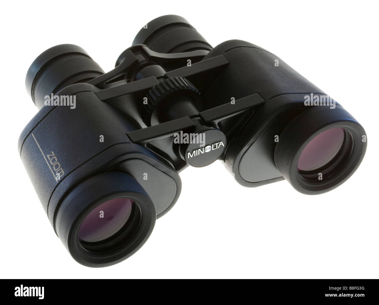 Kompakt-Fernglas auf weißen bkg Stockfoto