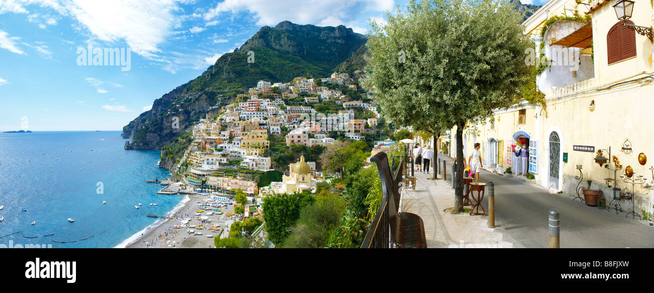 Positano-Amalfi-Küste Italien Stockfoto