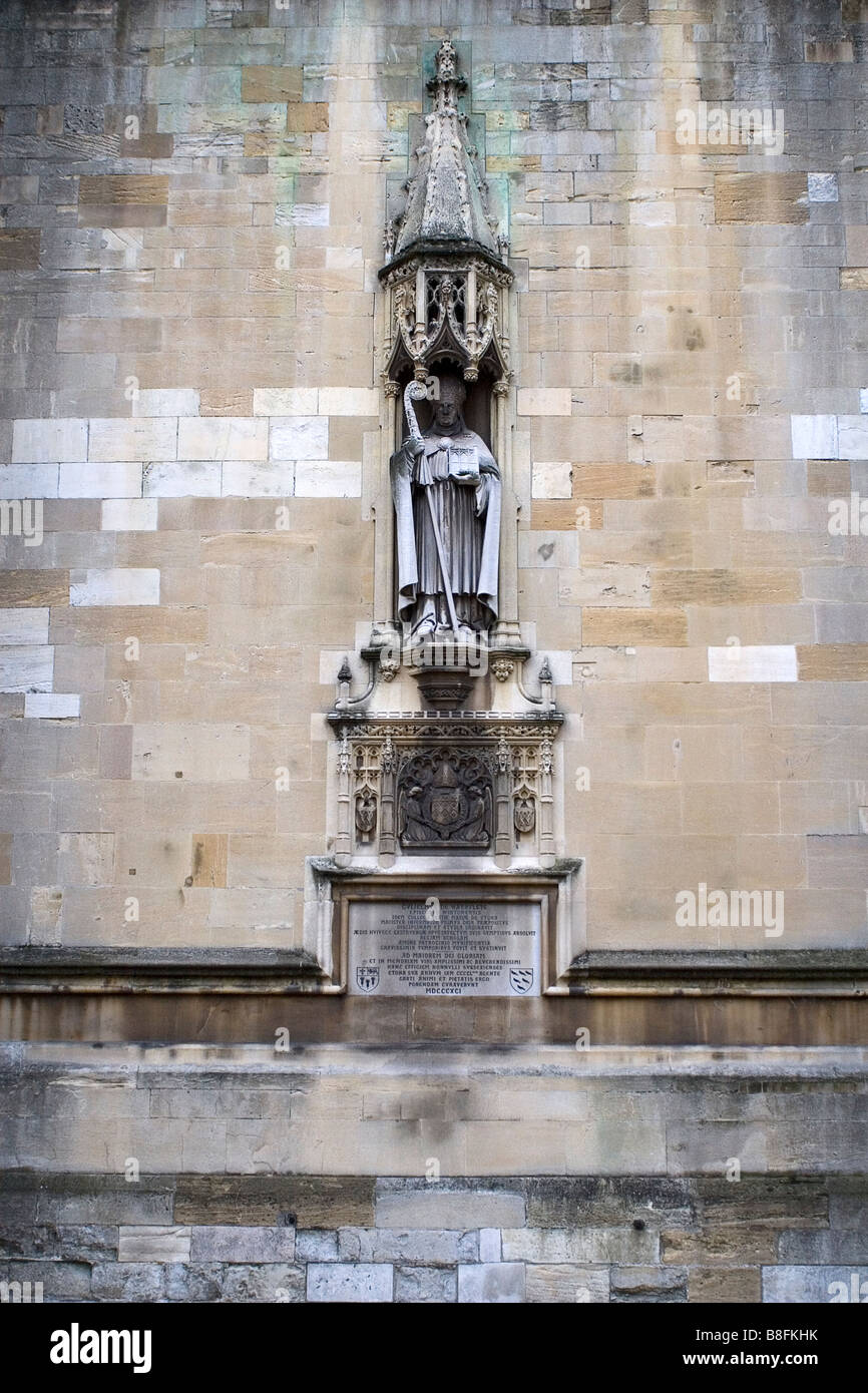 Denkmal an der Wand des Eton College Chapel Stockfoto