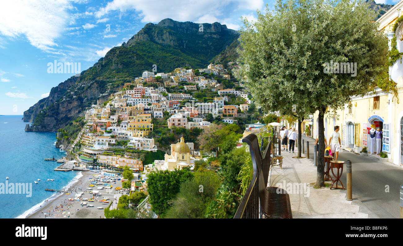 Positano-Amalfi-Küste Italien Stockfoto