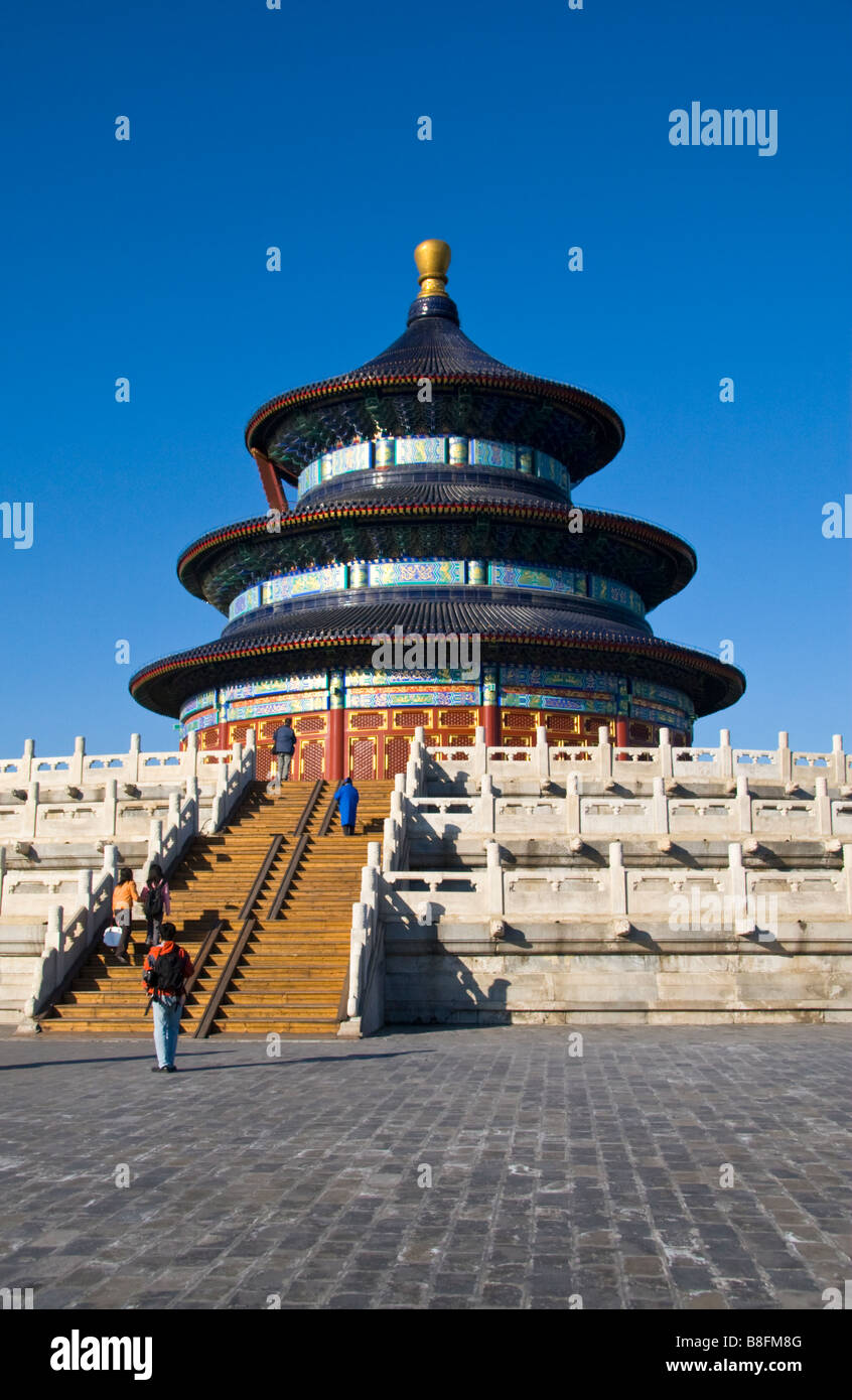 Tempel des Himmels Qinian Dian Peking China Stockfoto