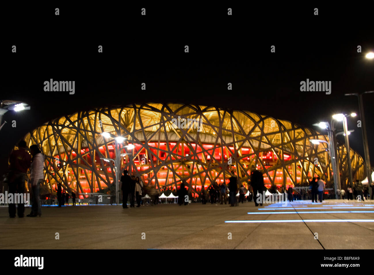 Olympiastadion Peking China, das Vogelnest Stockfoto