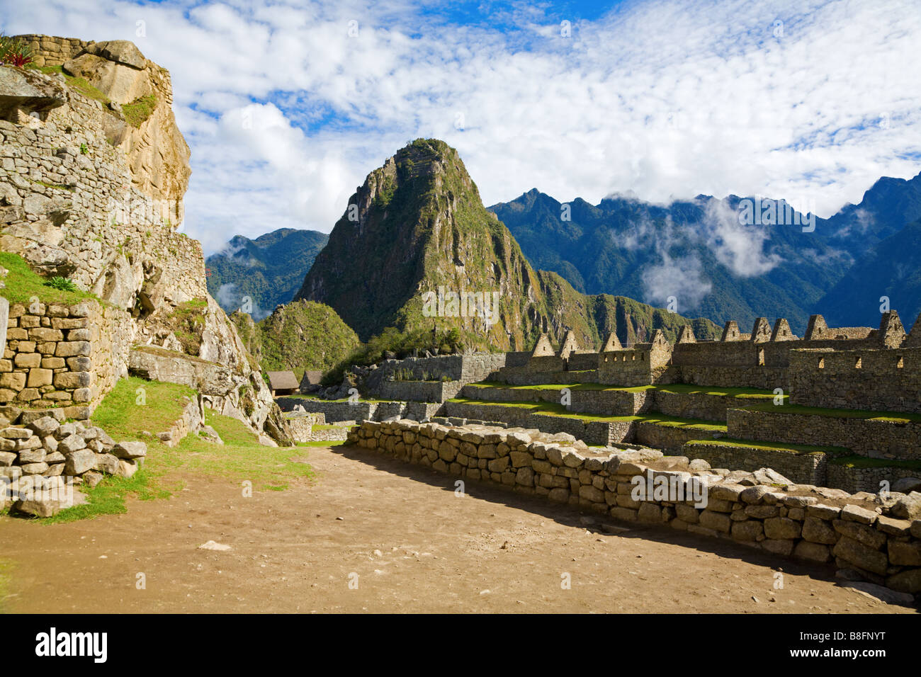 Ruinen von Machu Picchu Stockfoto