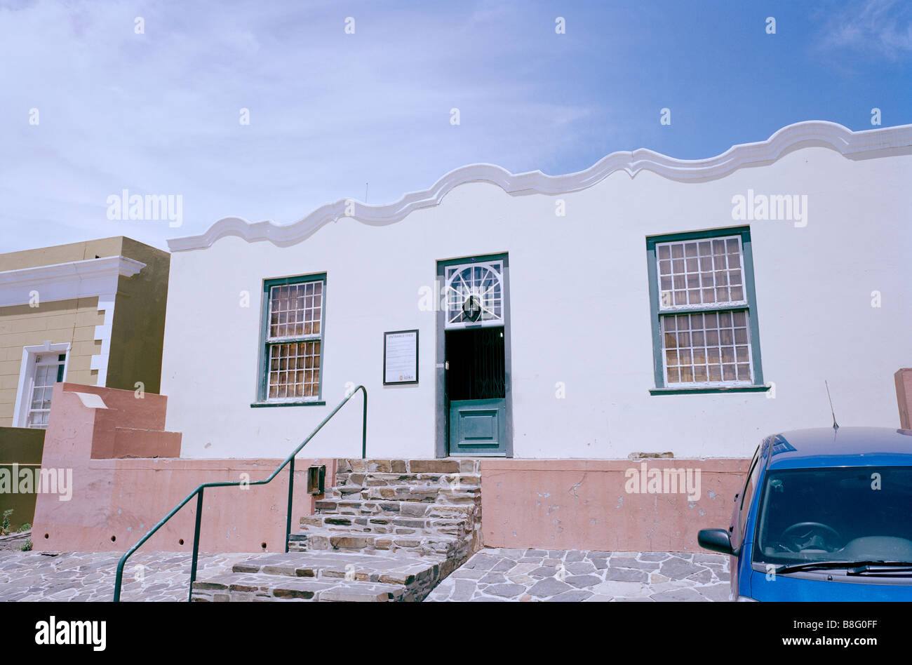 Bo Kaap Museum in Wale Street Kapstadt in Südafrika Afrika südlich der Sahara. Geschichte historische Sklaverei Kultur kulturelle Architektur Gebäude bokaap Stockfoto