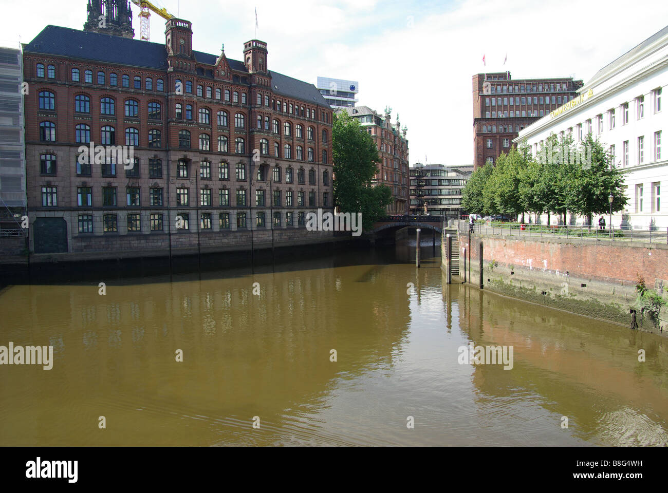 Die Ufer der Elbe Stockfoto