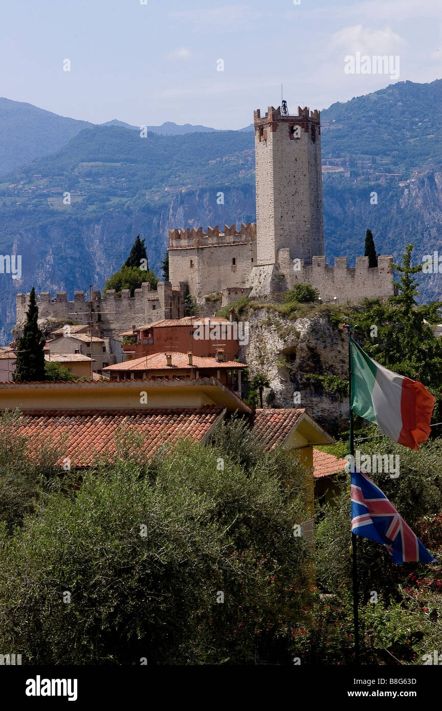 Malcesine Lago di Garda-Gardasee-Venetien-Italien Stockfoto