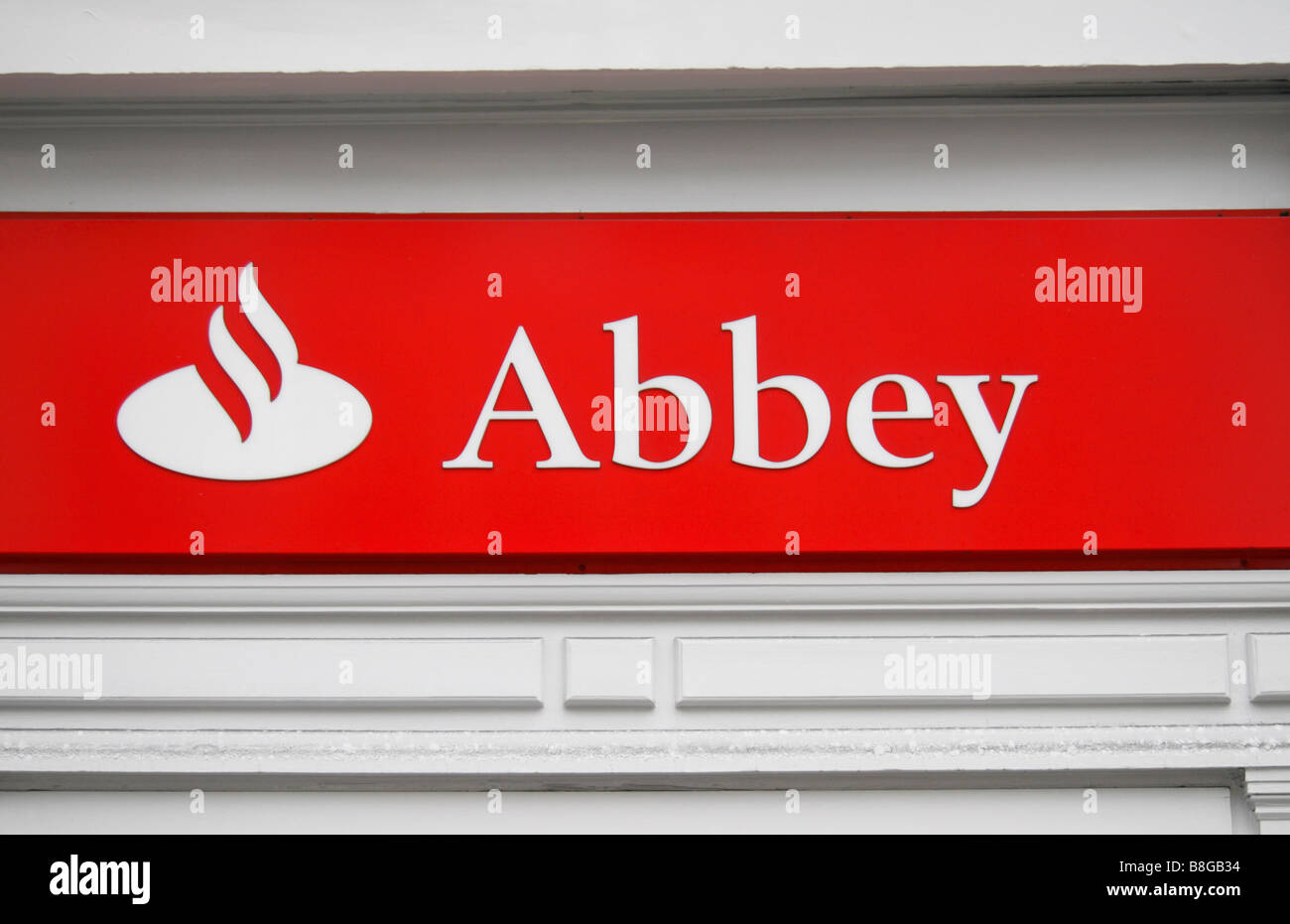 Ortseingangsschild über die Abtei Verzweigung auf Kings Road, London. Feb 2009 Stockfoto