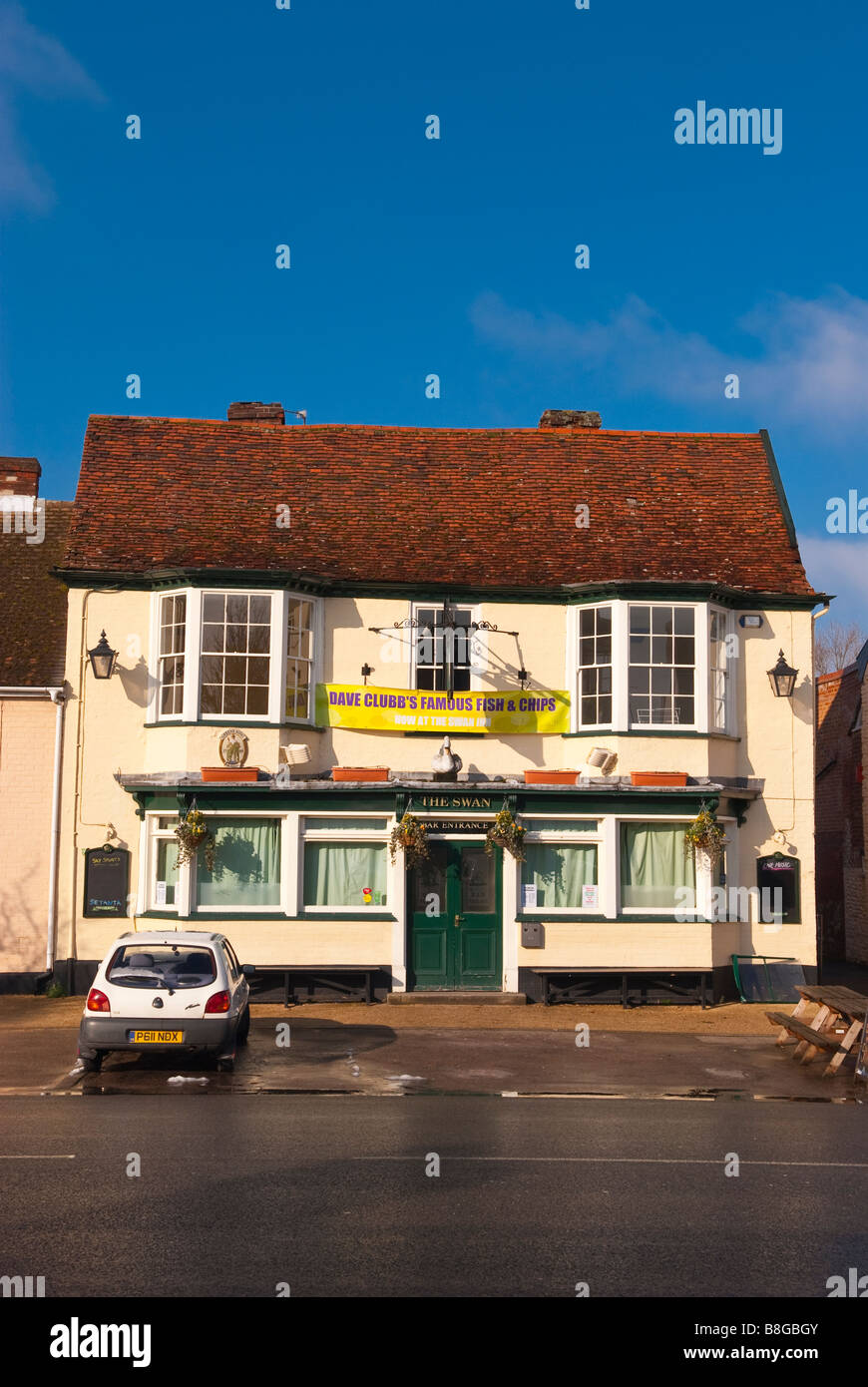 Das Swan Inn Gasthaus Pub in Long Melford, Suffolk, Uk Stockfoto
