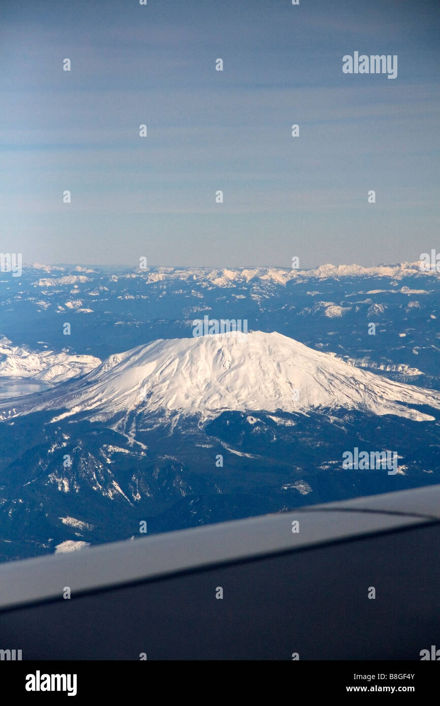 Luftaufnahme des Mount St. Helens in Washington USA Stockfoto