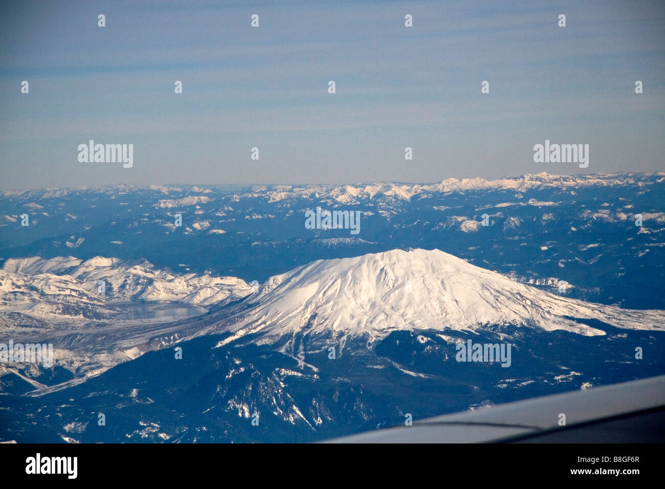 Luftaufnahme des Mount St. Helens in Washington USA Stockfoto