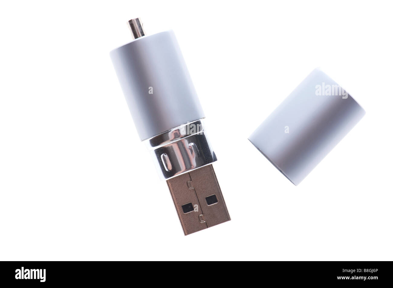 Objekt auf weiße USB-Flash-Speicher Stockfoto