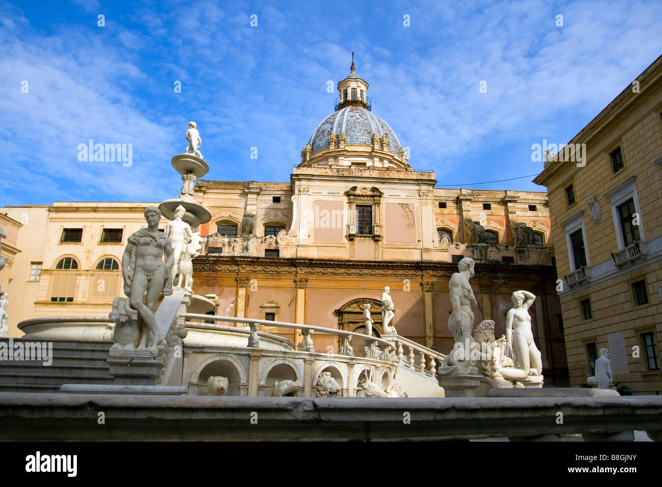 Piazza Pretoria, Palermo, Sizilien, Italien. Stockfoto