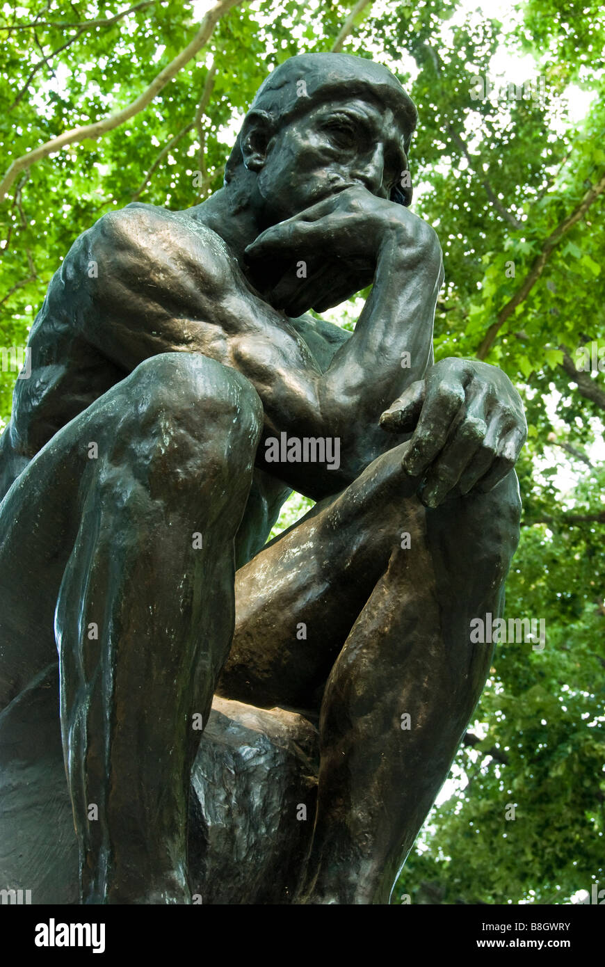 Der Denker-Statue im Musée Rodin, Philadelphia, Pennsylvania. Stockfoto