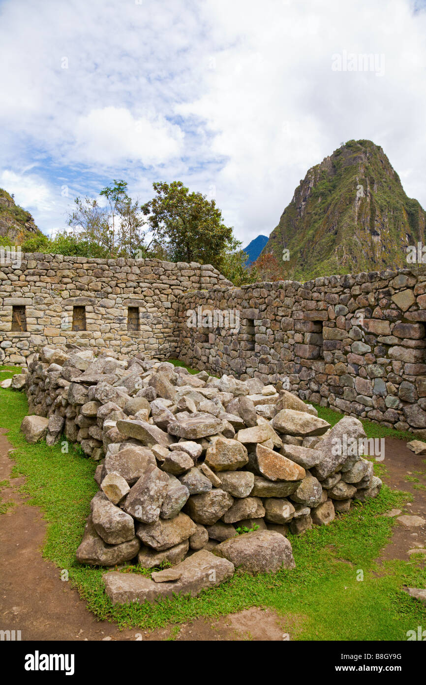 Ruinen in Machu Picchu Stockfoto