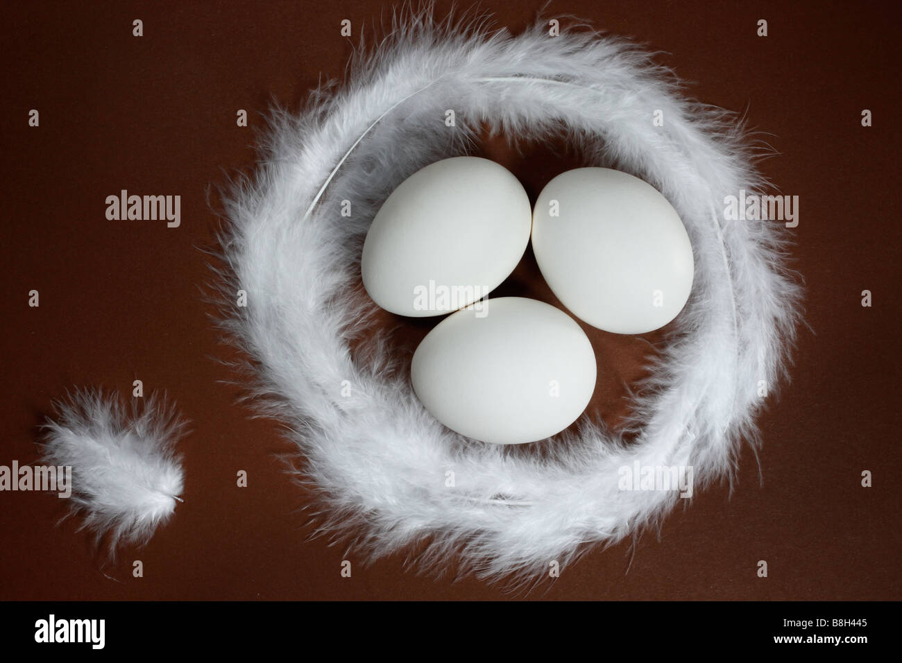 Künstlichen Vogelnest Stockfoto
