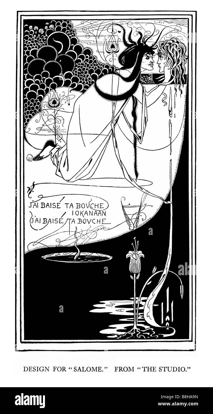 Aubrey Beardsley Design für Salome veröffentlicht die erste ...