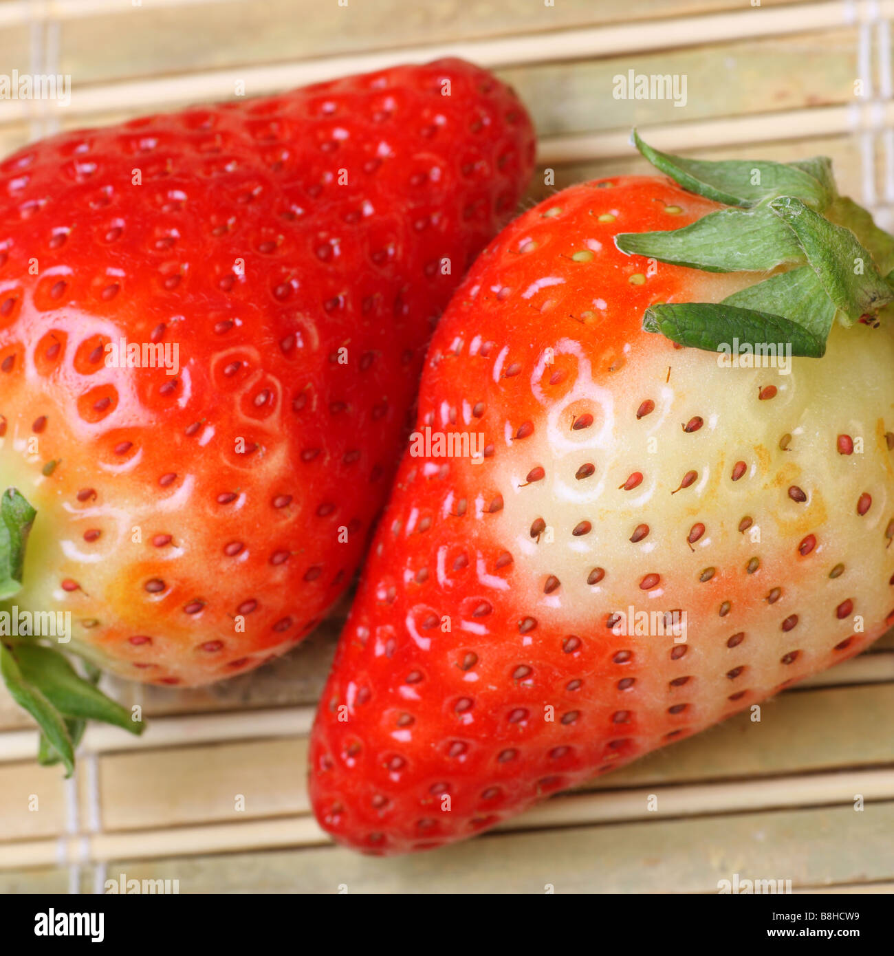 leckere frische Erdbeeren Stockfoto