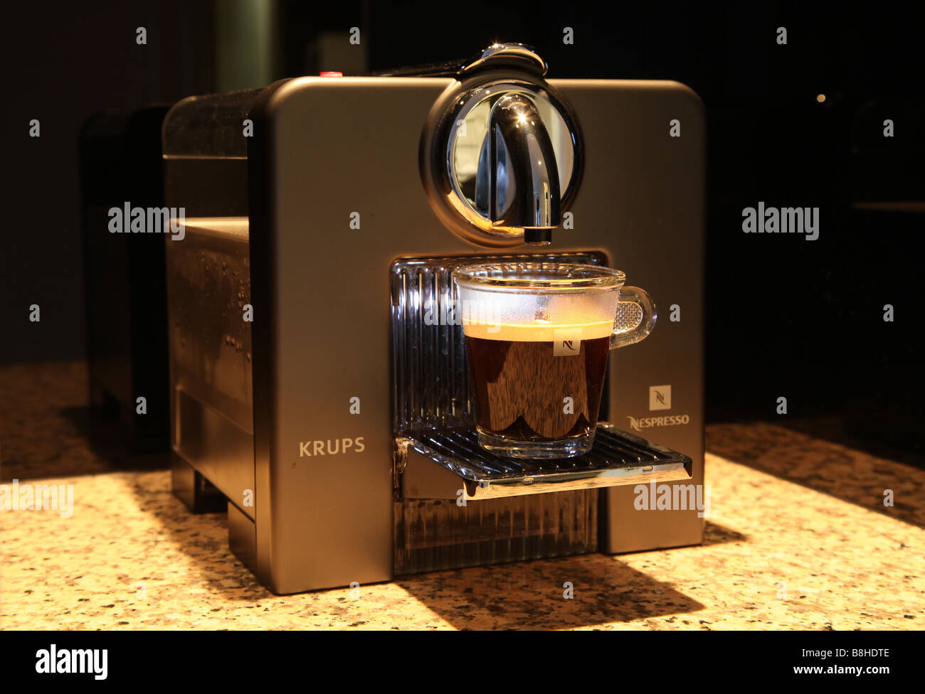Krups Espresso-Maschine Stockfoto