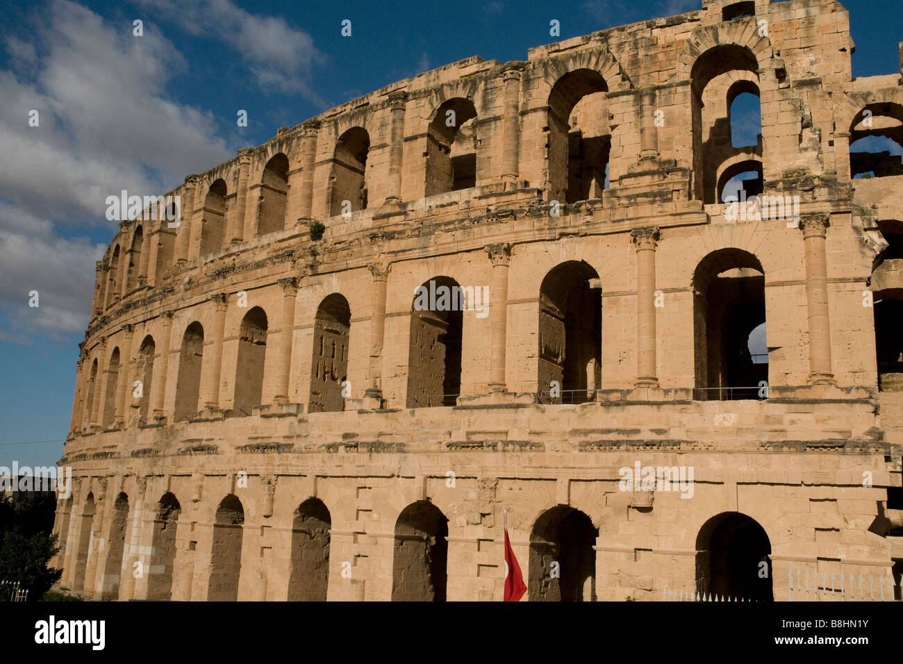 Nicht Rom, sondern das gigantische römische Kolosseum von El Djem in der Nähe von Sousse in Tunesien Stockfoto