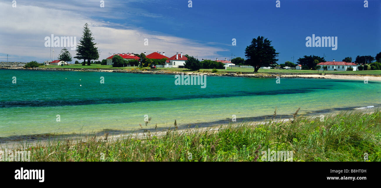 Niedriger Kopf Pilot Station, nr George Town, Tasmanien Stockfoto