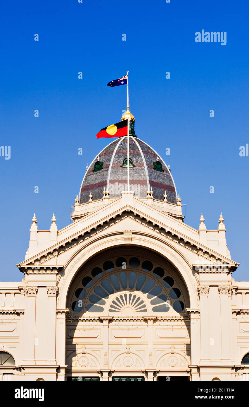 Melbourne-Architektur / 1880 s Royal Exhibition Building.Melbourne Victoria Australien. Stockfoto