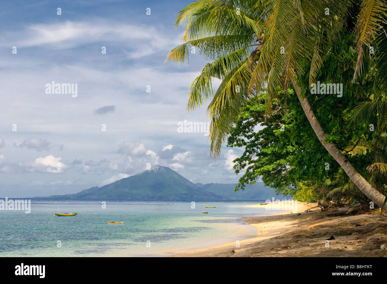 tropischer Strand Banda Inseln Indonesien Stockfoto