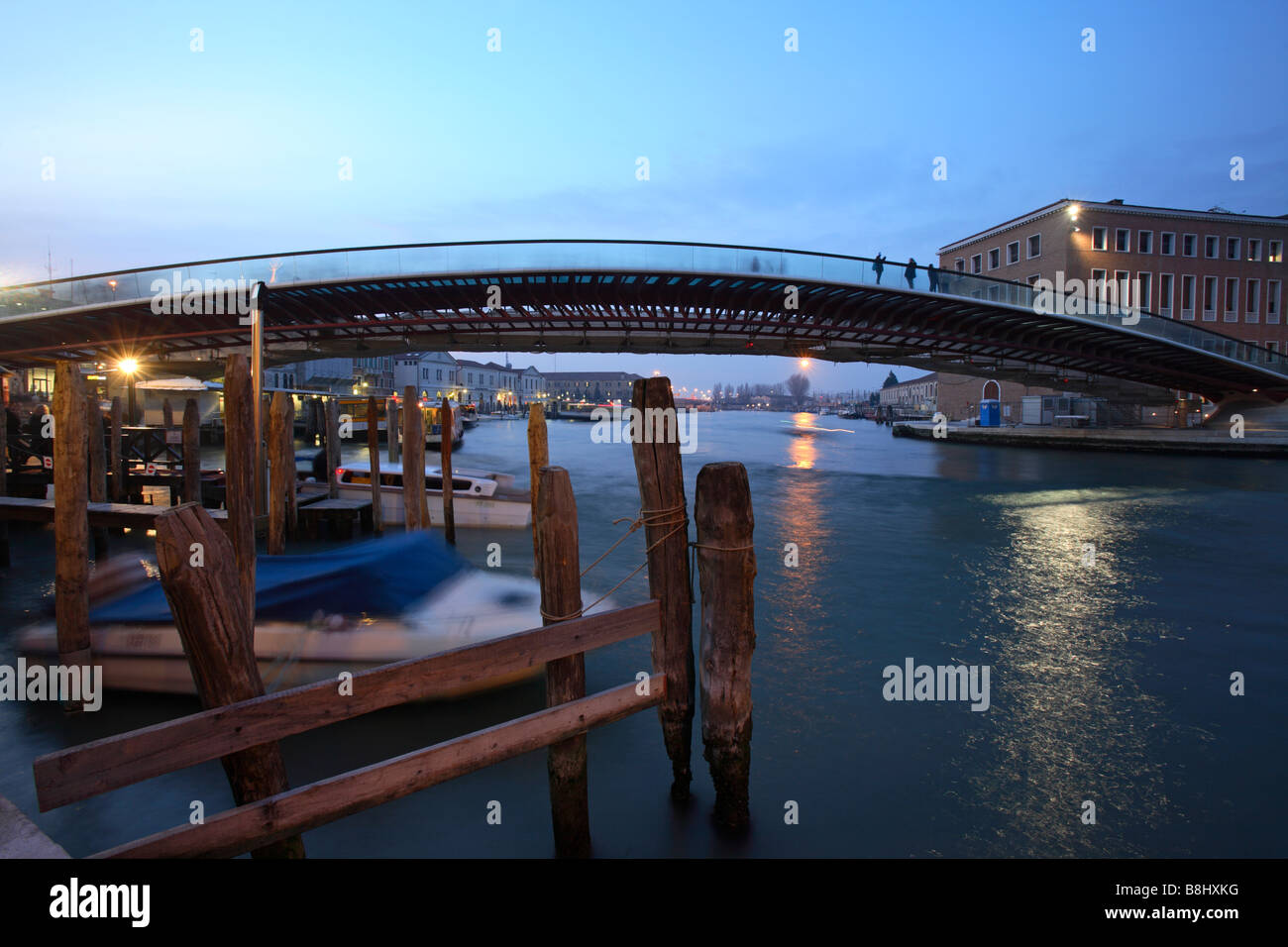 Calatrava Brücke über den Canal Grande, Venedig, Italien Stockfoto