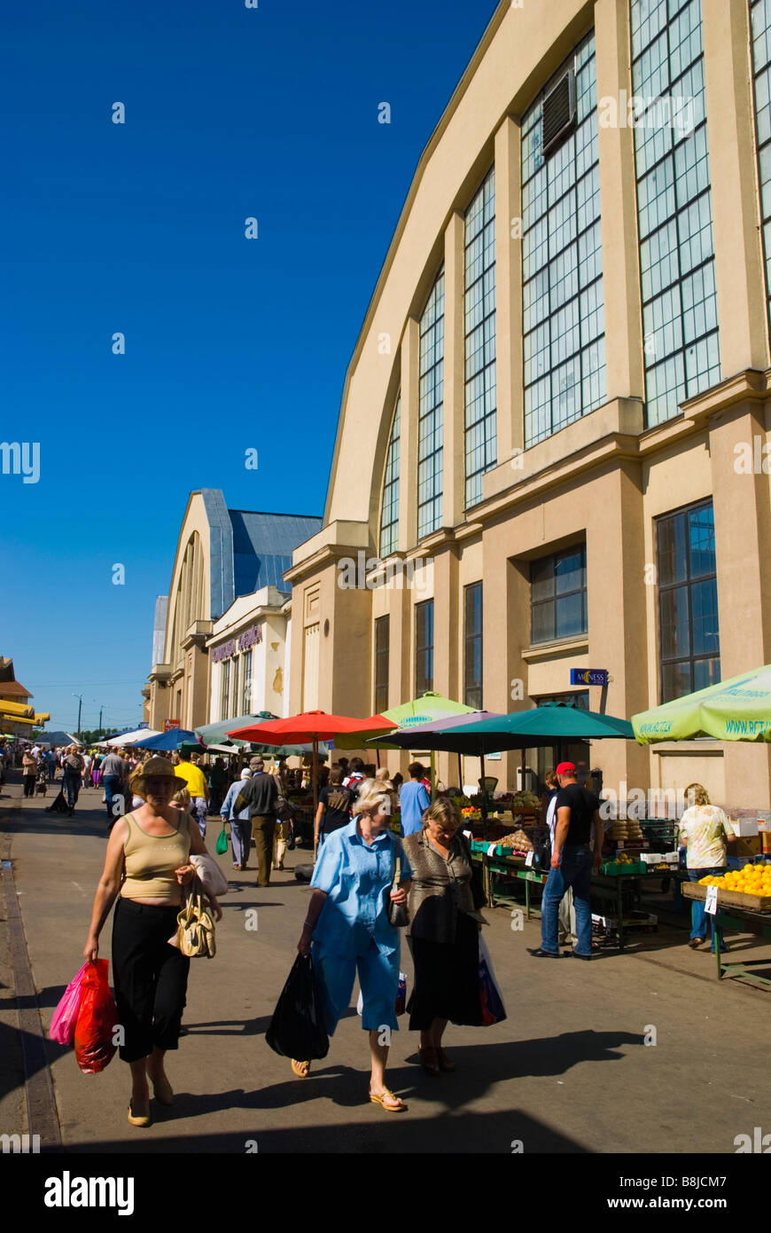 Centraltirgus der Zentralmarkt in Riga Lettland Europa Stockfoto