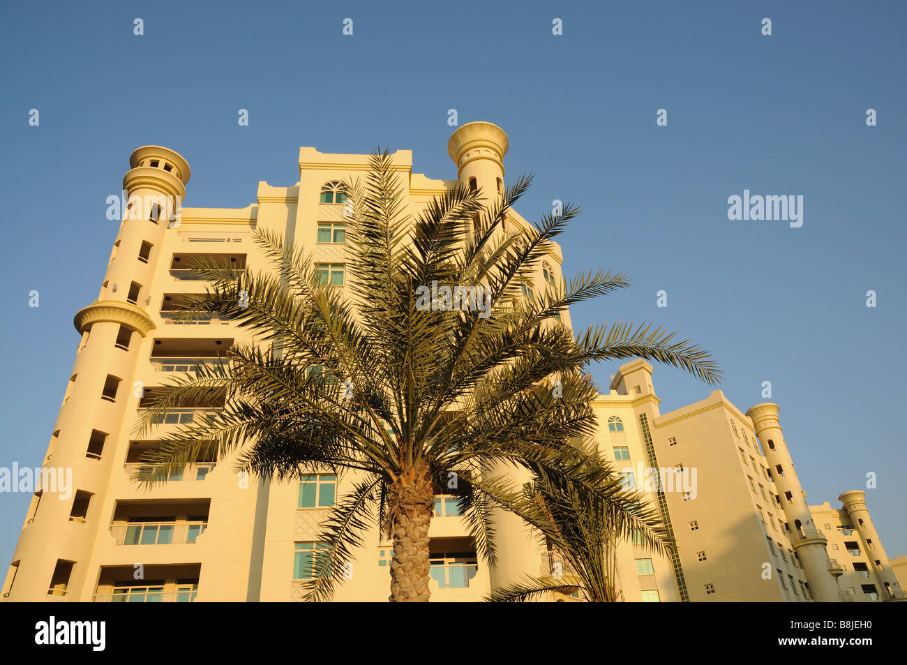 Aufbauend auf der Palm Jumeirah in Dubai, Vereinigte Arabische Emirate Stockfoto