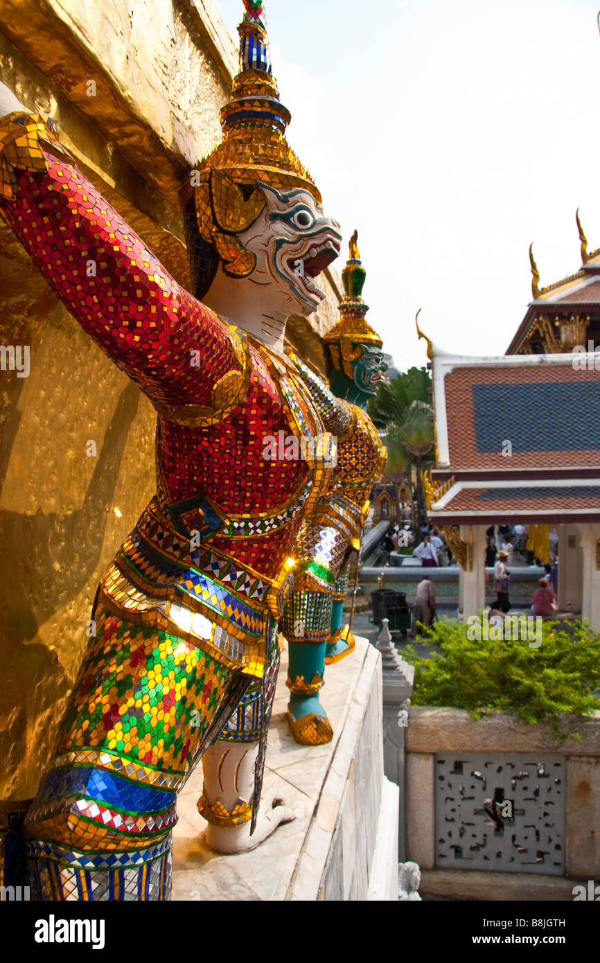 Teile des Grand Palace Thailand Stockfoto