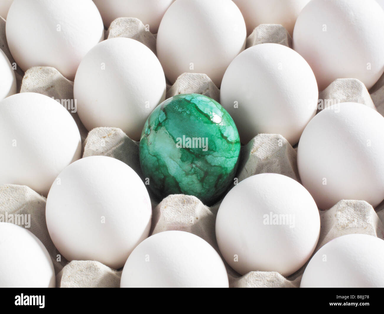 Gefaerbte Eier Ostern Osterei Stockfoto