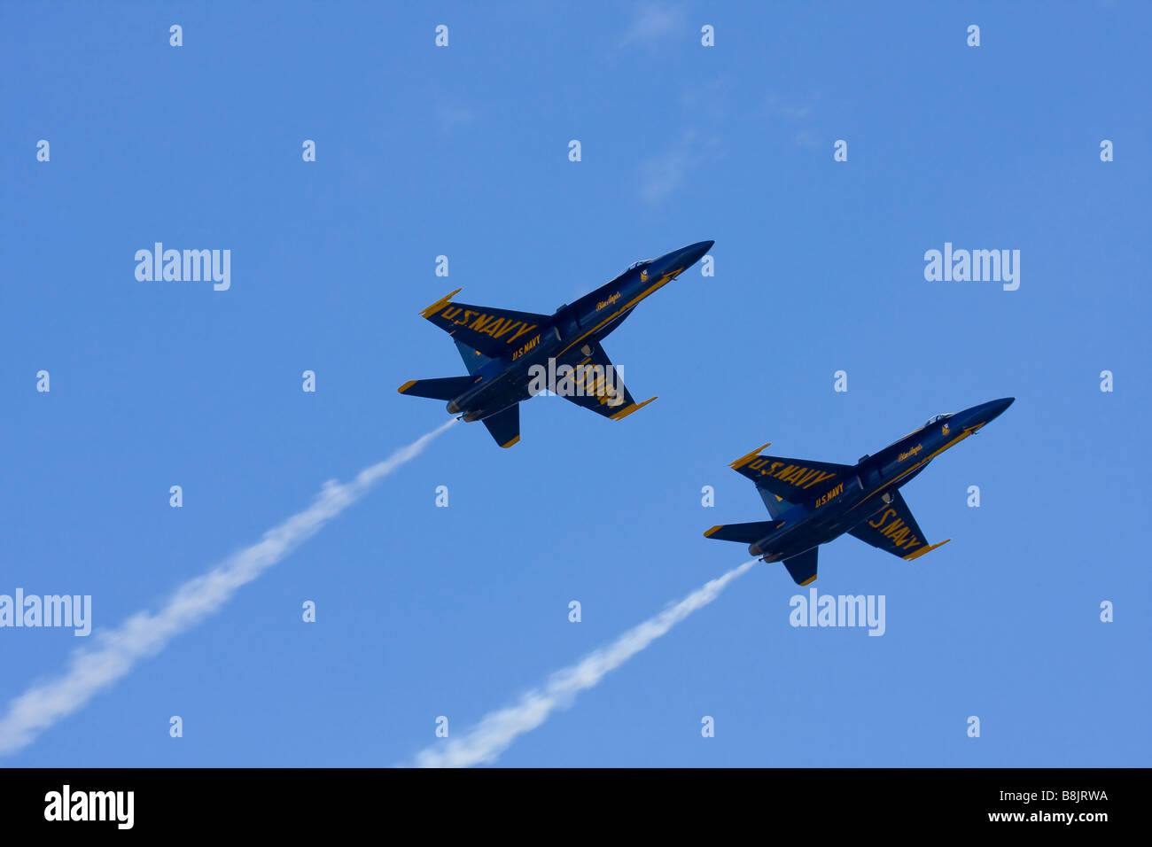 US Navy Blue Angels auf Airshow. Stockfoto