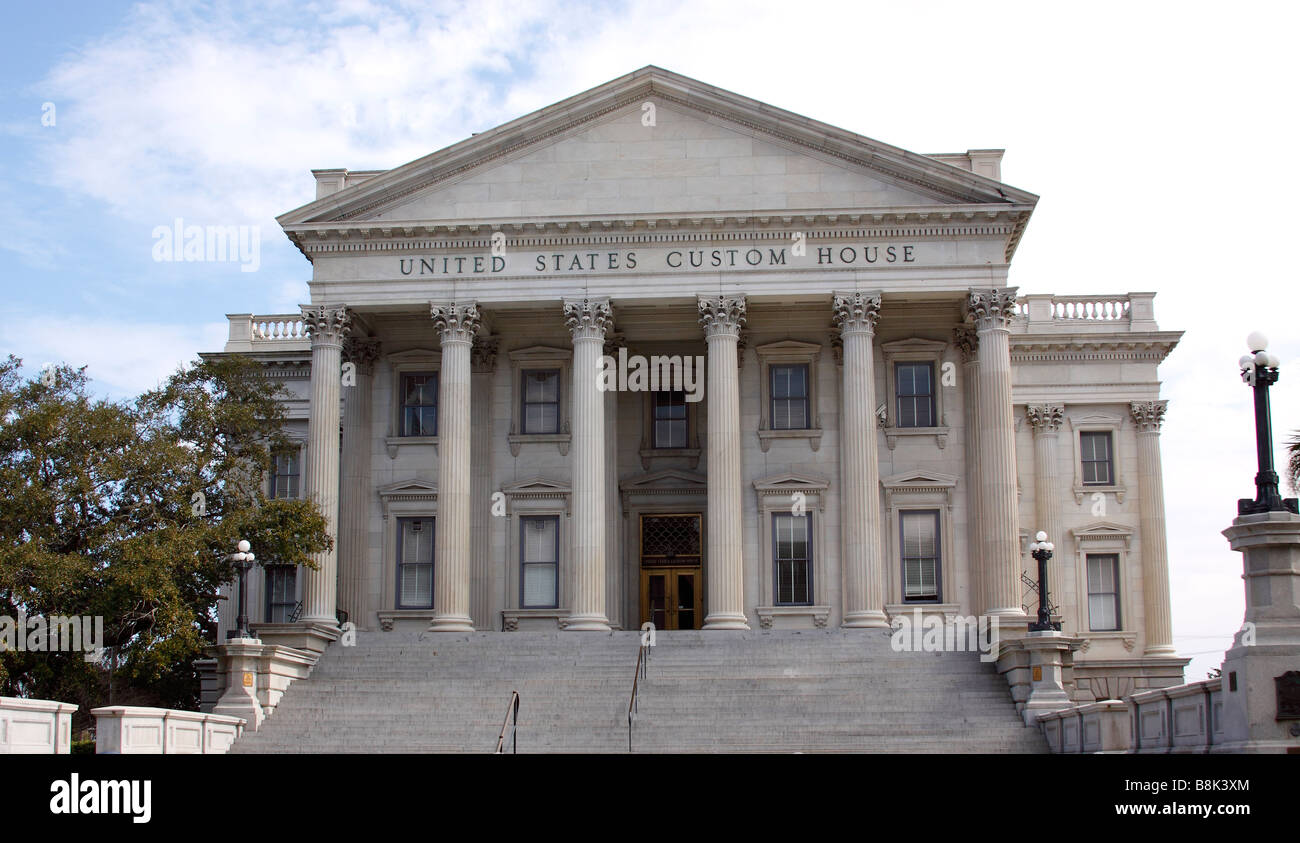Historische USA Custom House, Charleston, South Carolina, USA Stockfoto