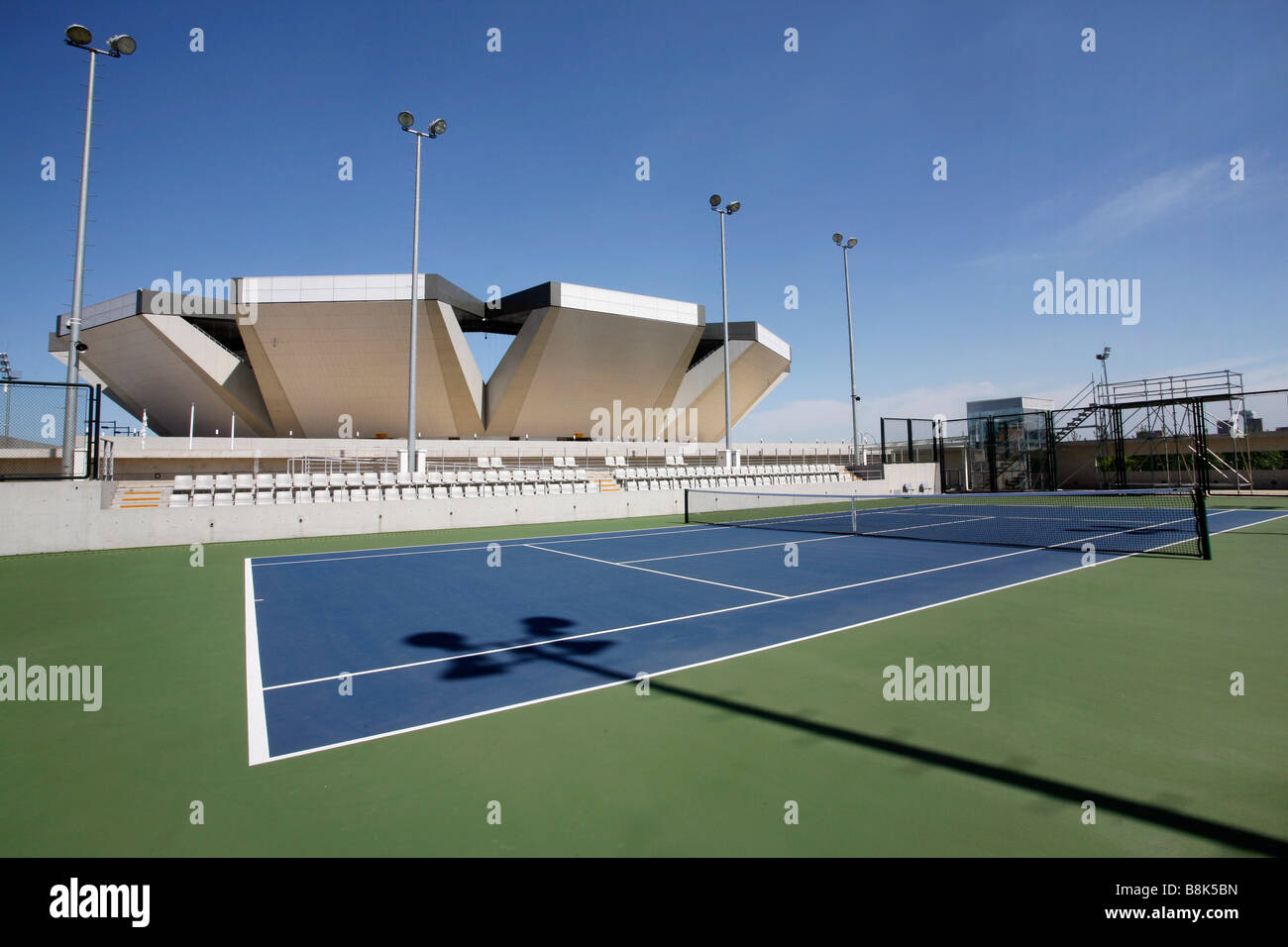 Olympic Green Tennis Court Peking Stockfoto