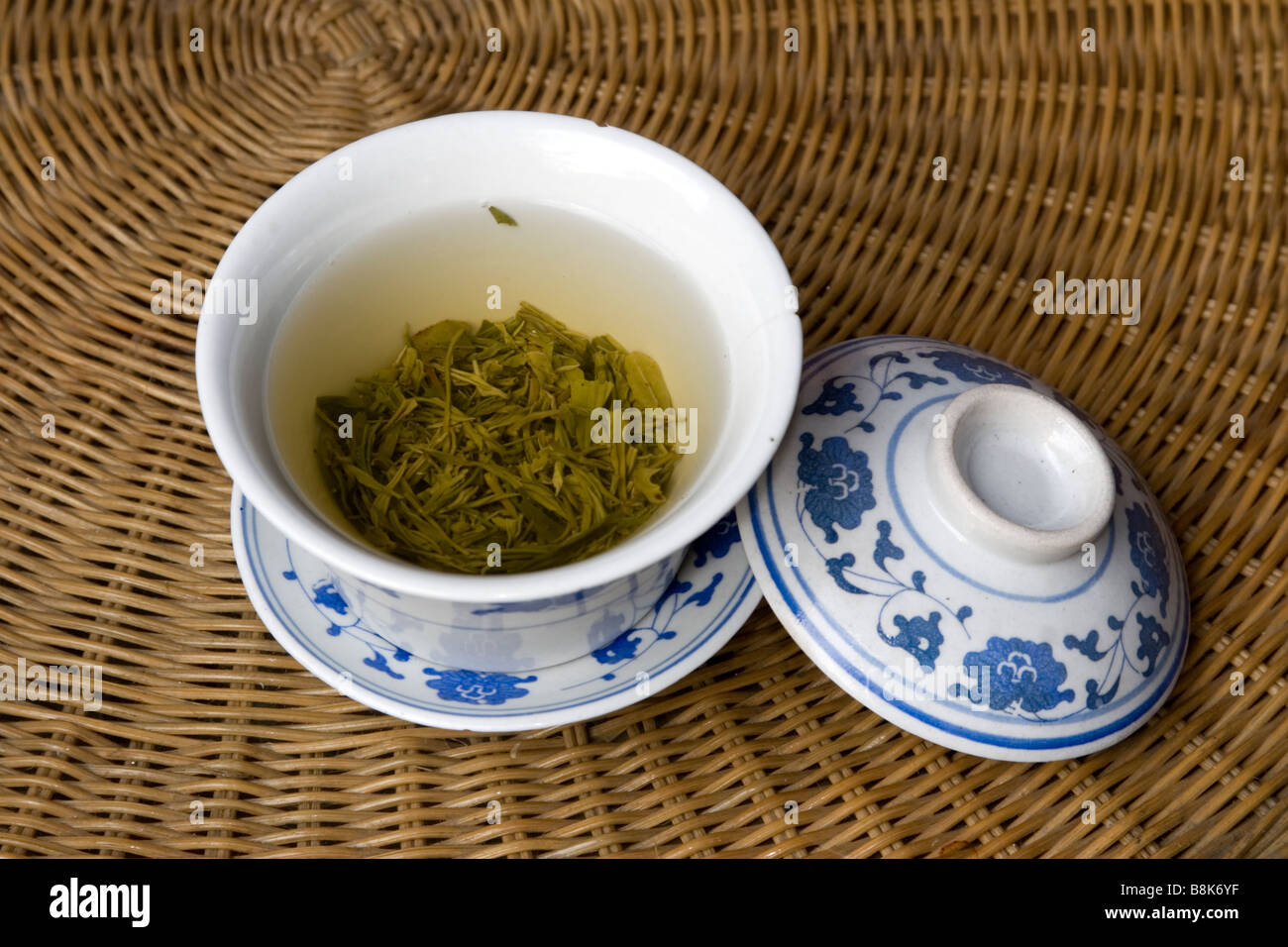 Grüner Tee ist der beliebteste Tee in China Stockfoto