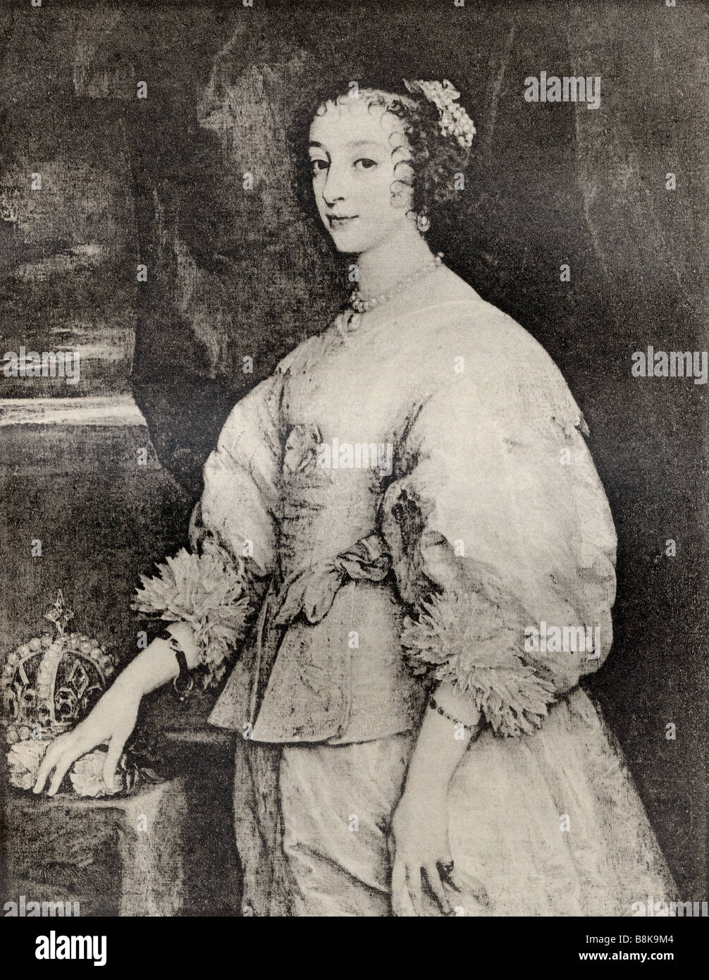 Henrietta Maria, 1609-1669. Die Prinzessin von Frankreich und die Gemahlin von England, Schottland und Irland durch ihre Heirat mit Karl I. Stockfoto