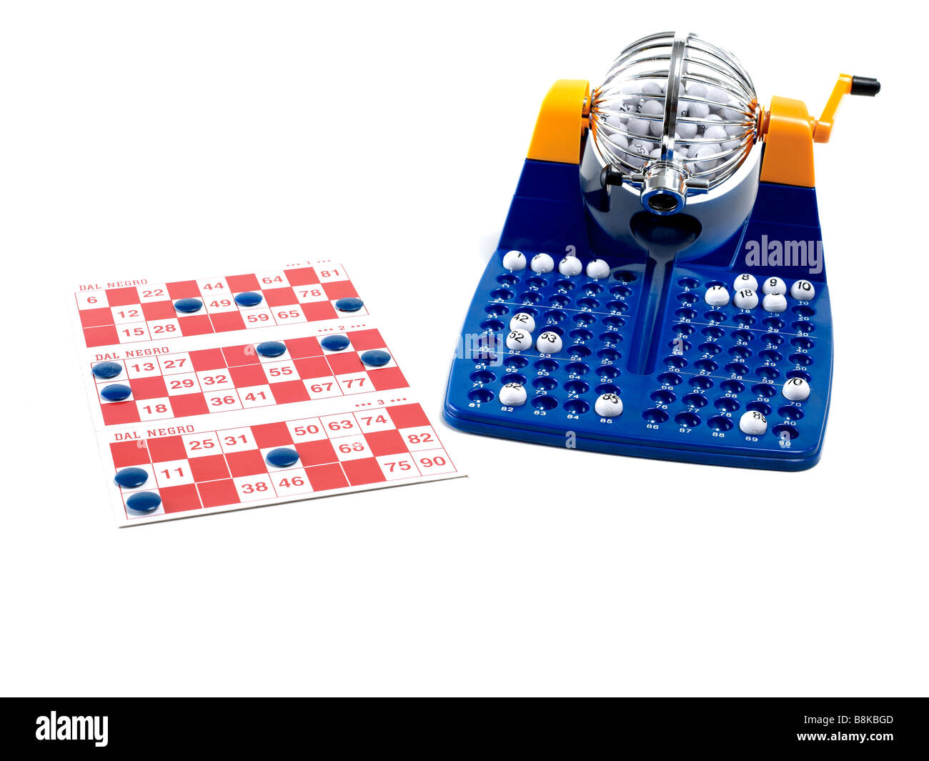 Bingo. Ein Spiel von Bingo. Glücksspiel. Spielen Stockfoto