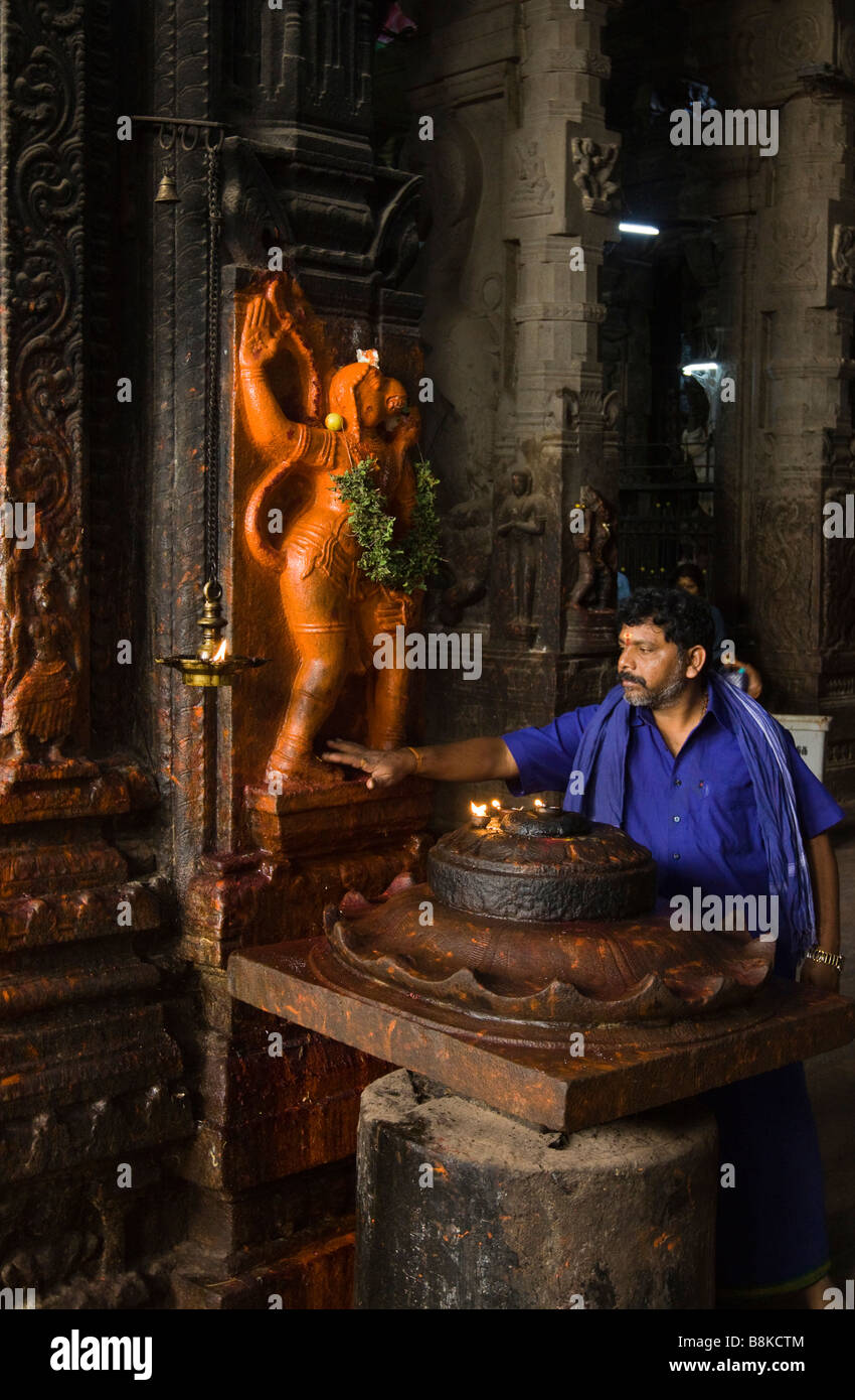 Indien-Tamil Nadu Madurai Sri-Meenakshi-Tempel innen Hanuman Schrein Stockfoto