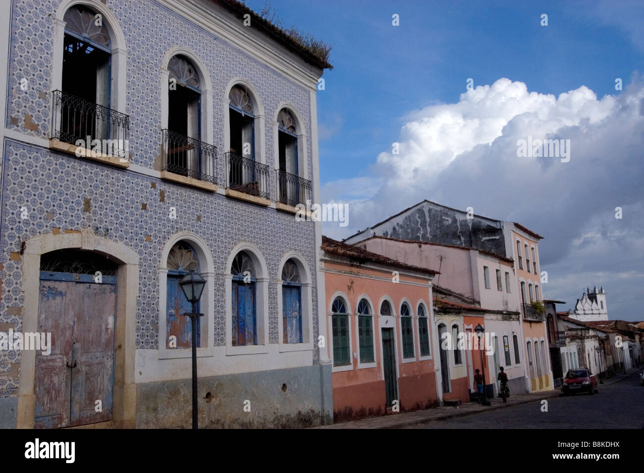 Alte Häuser am historischen Zentrum Sao Luis Maranhao Brasilien Stockfoto