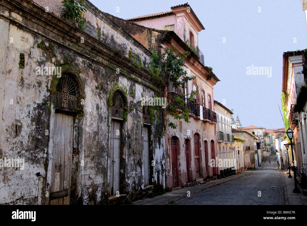 Alte Häuser am historischen Zentrum Sao Luis Maranhao Brasilien Stockfoto