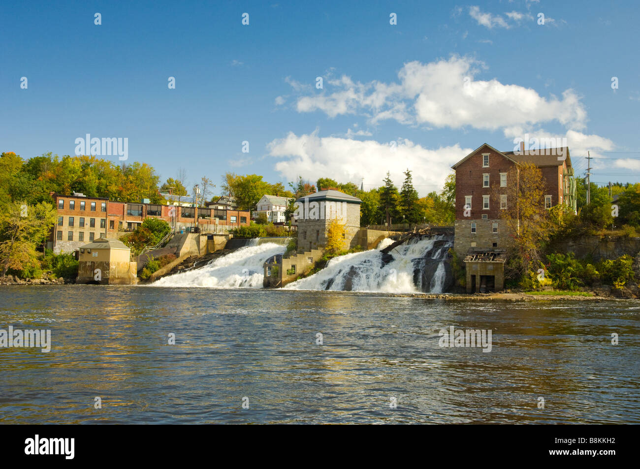 Die Wasserfälle bei Vergennes, Vermont Stockfoto